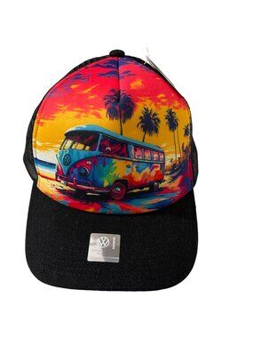 Open Road Volkswagen Bus VW Trucker Hat Cap OS New With Tags